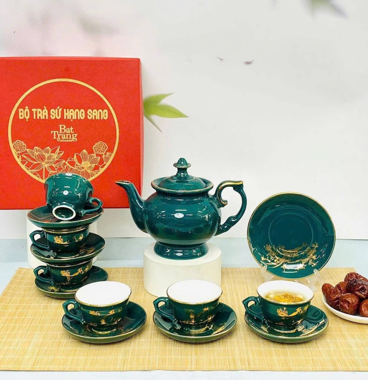 Ấm Chén Men Lam - Ảnh 2